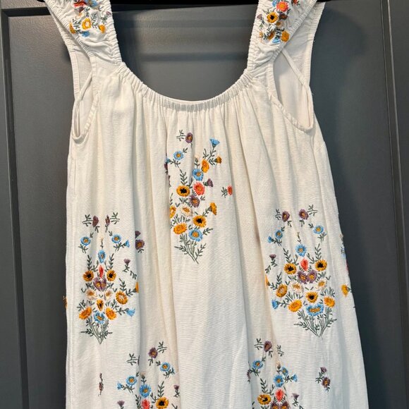 Free People- Wildflower Embroidered Mini Dress - Picture 6 of 6